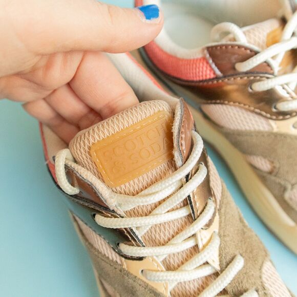 Scotch & Soda Celest Multi Colored Patchwork Casual Trainers Sneaker Size US 6.5 - Picture 7 of 9